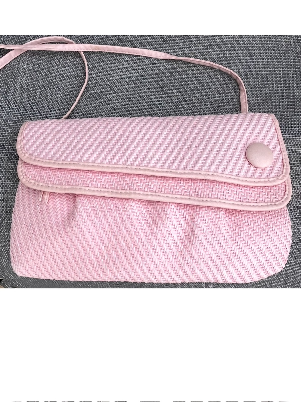 Vintage Pink Woven Bag